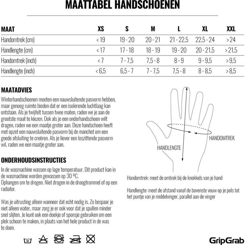 Fietshandschoenen lange vinger maat M - Ride Windproof geel hi-vis