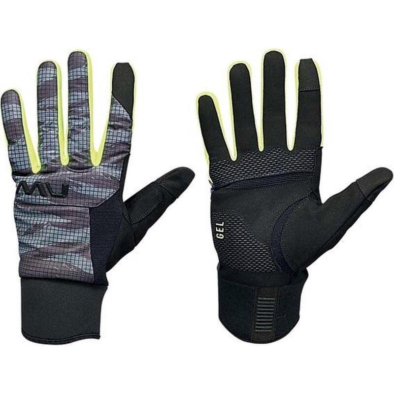 Gants vélo gel taille XXL - Fast Gel gris/jaune