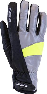 Fietshandschoenen in fluo winddicht maat xl - cycle gloves 2.0 full reflective