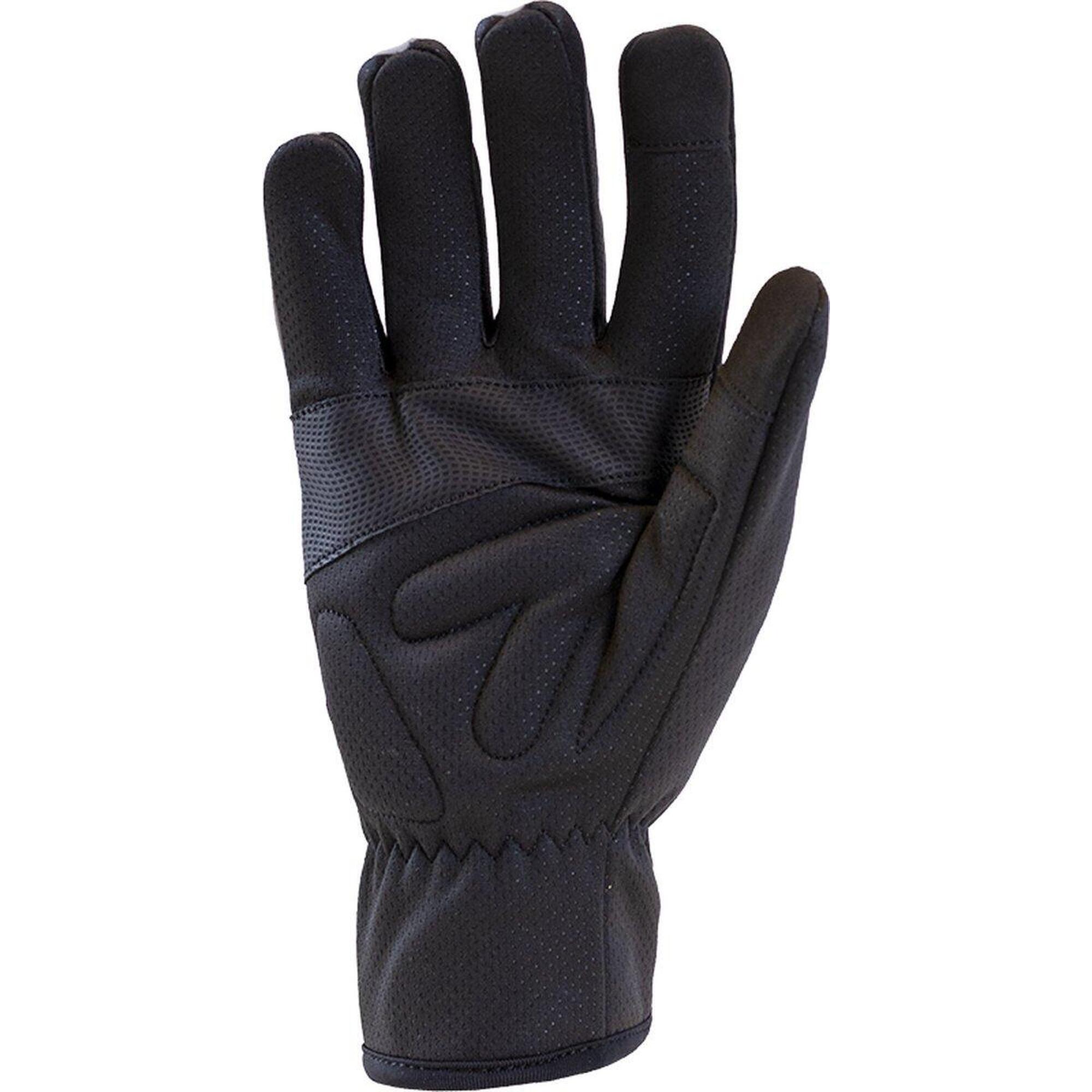 Fietshandschoenen in fluo winddicht maat L - Cycle Gloves 2.0 full reflective