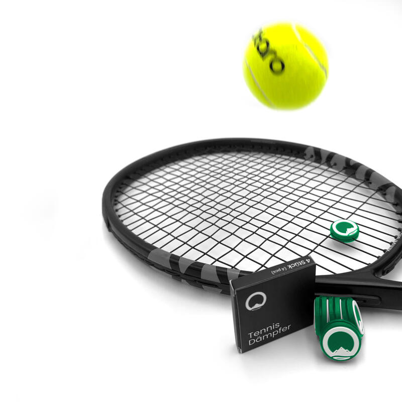 Amortisseurs tennis pour raquette 4 pcs | silicone recyclé - vert Wimbledon