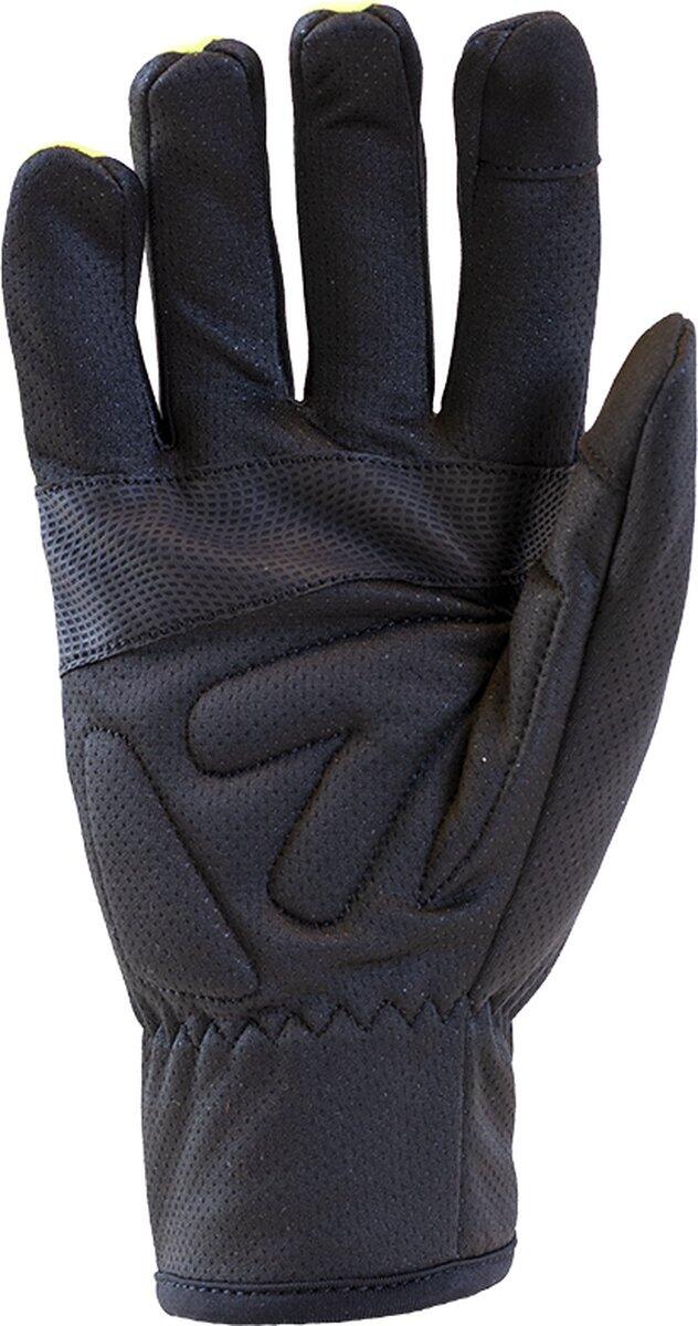 Fietshandschoenen in fluo winddicht maat XL- Cycle Gloves 2.0 geel/Zwart 2/2