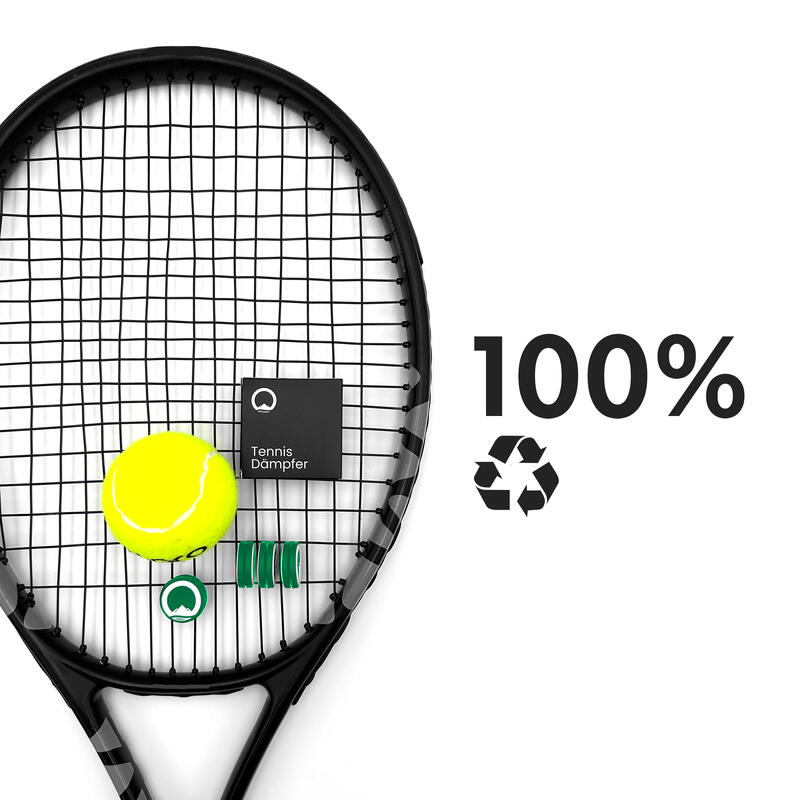 Amortisseurs tennis pour raquette 4 pcs | silicone recyclé - vert Wimbledon