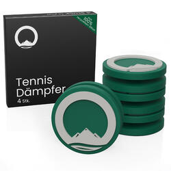 Amortisseurs tennis pour raquette 4 pcs | silicone recyclé - vert Wimbledon
