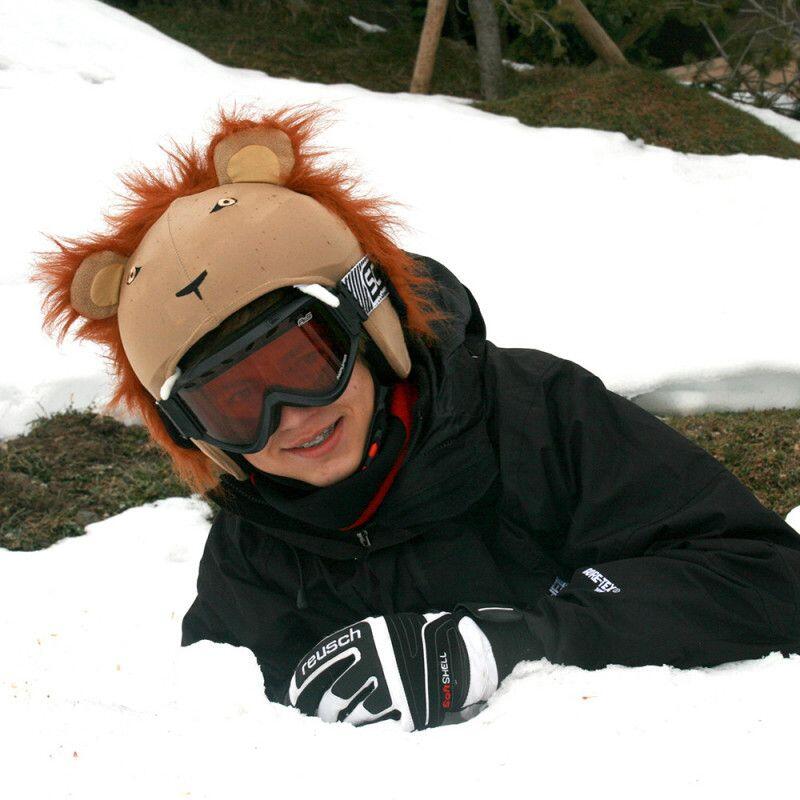 Housse de casque fantaisie - Coolcasc - Lion marron - Taille unique 3/7