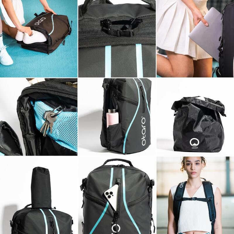 Sac de tennis avec compart. à chaussures 1-2 raquettes | Pro 42L Vert Wimbledon