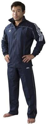 adidas Team Track Trainingshosen Blau/Weiß-140