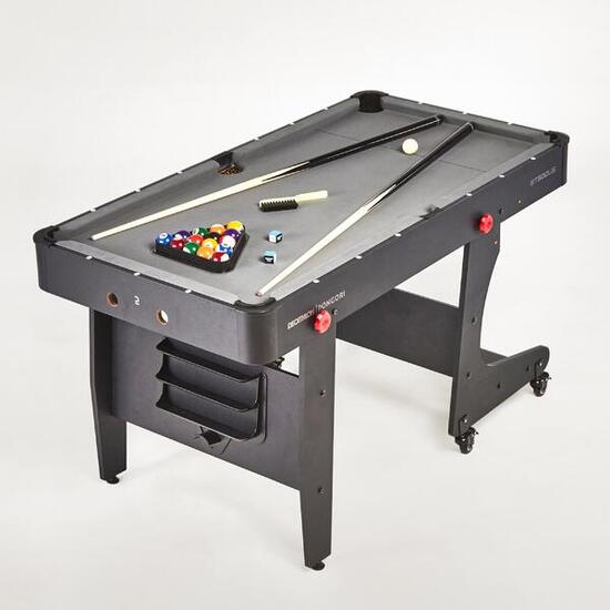 Seconde vie Table de billard pliable américain - BT 500 US tapis gris