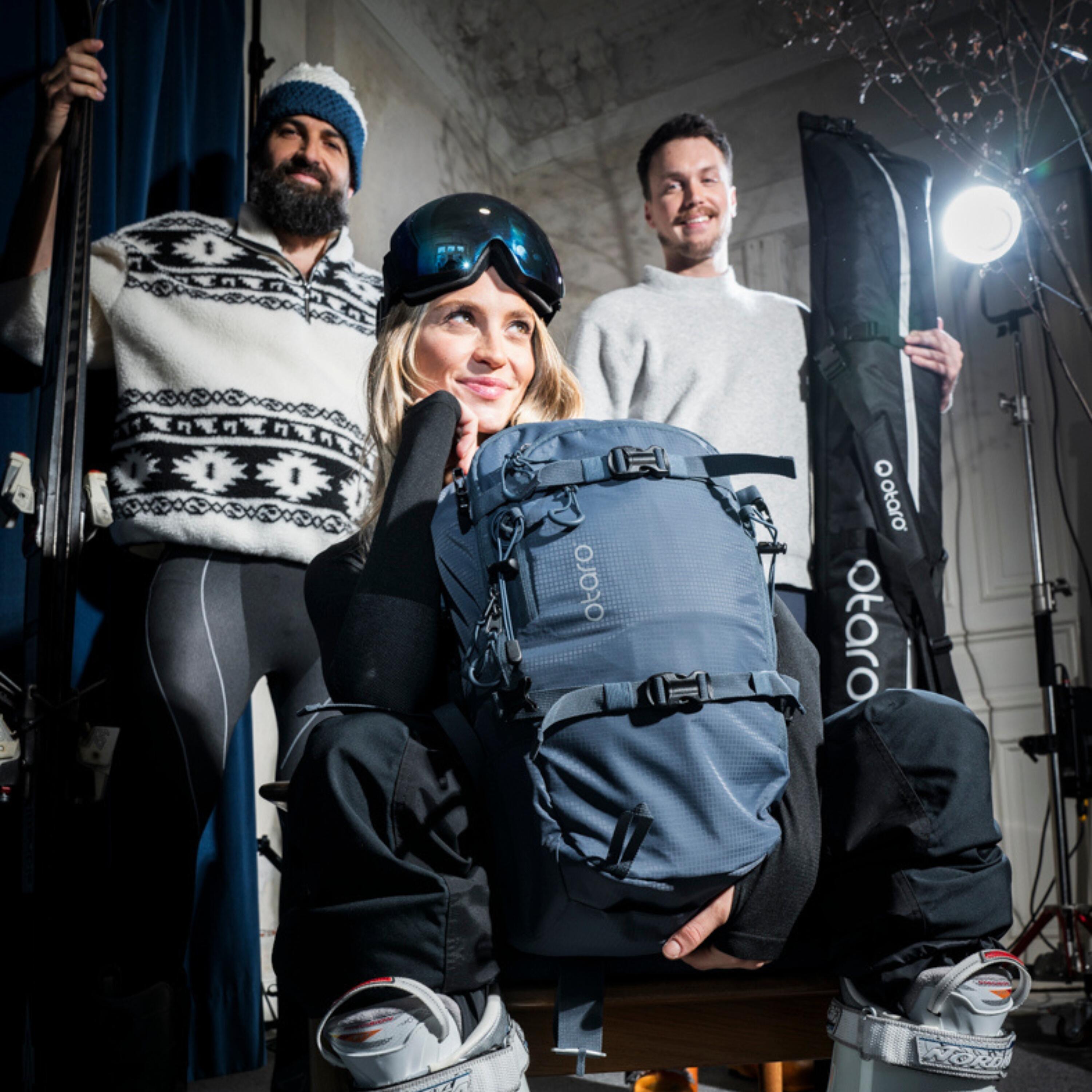 Ski rugzak en tourrugzak met drinkvoorziening | 20L Donkergrijs 3/7