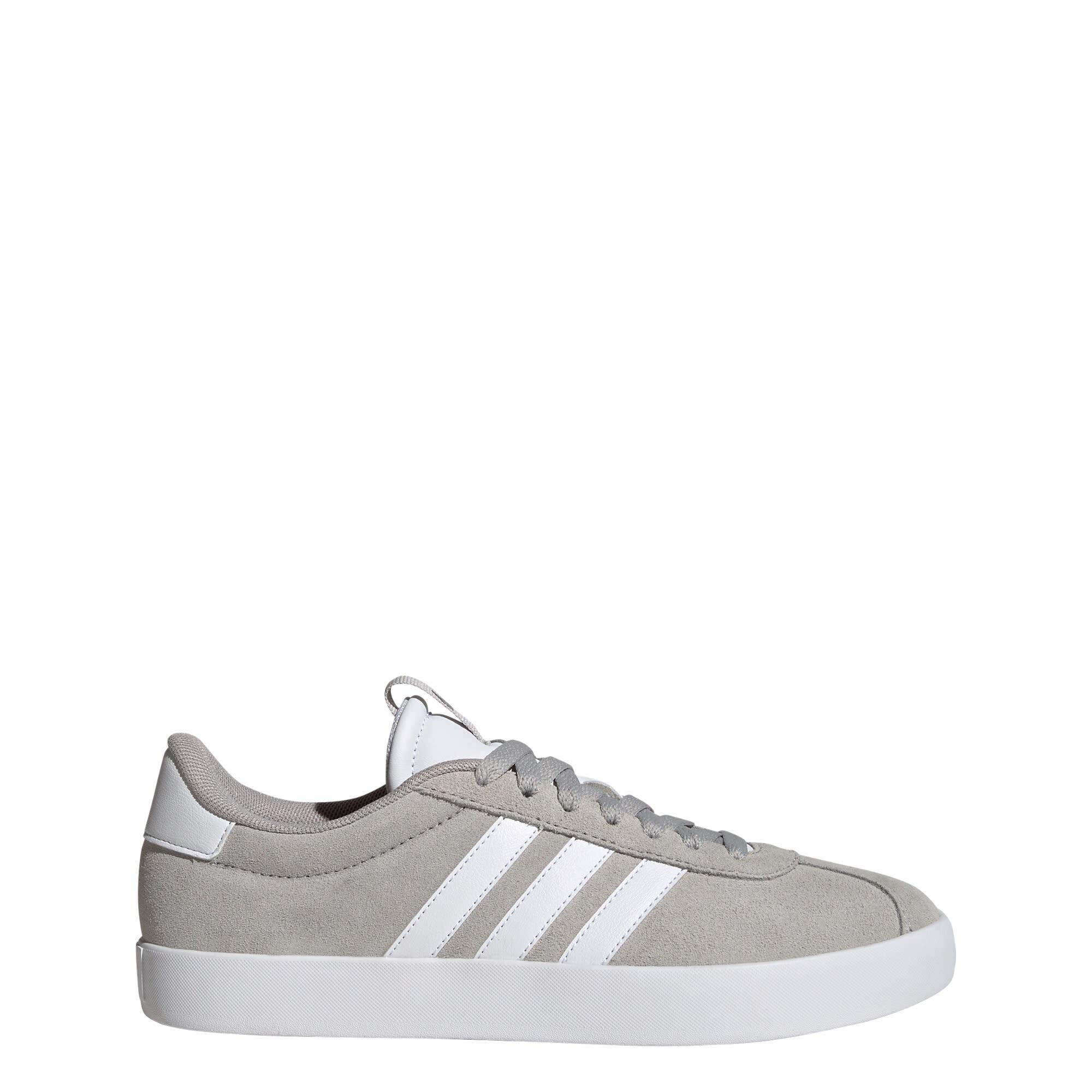 Adidas - Chaussure Vl Court 3.0 - Chaussures De Sport - Blanc|gris - 38 2/3 - Decathlon