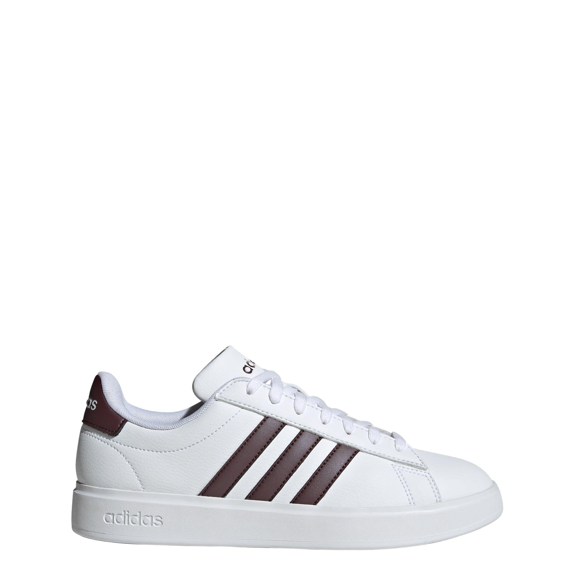 Adidas - Chaussure Grand Court 2.0 - Baskets - Blanc|marron|rouge - 38 - Decathlon