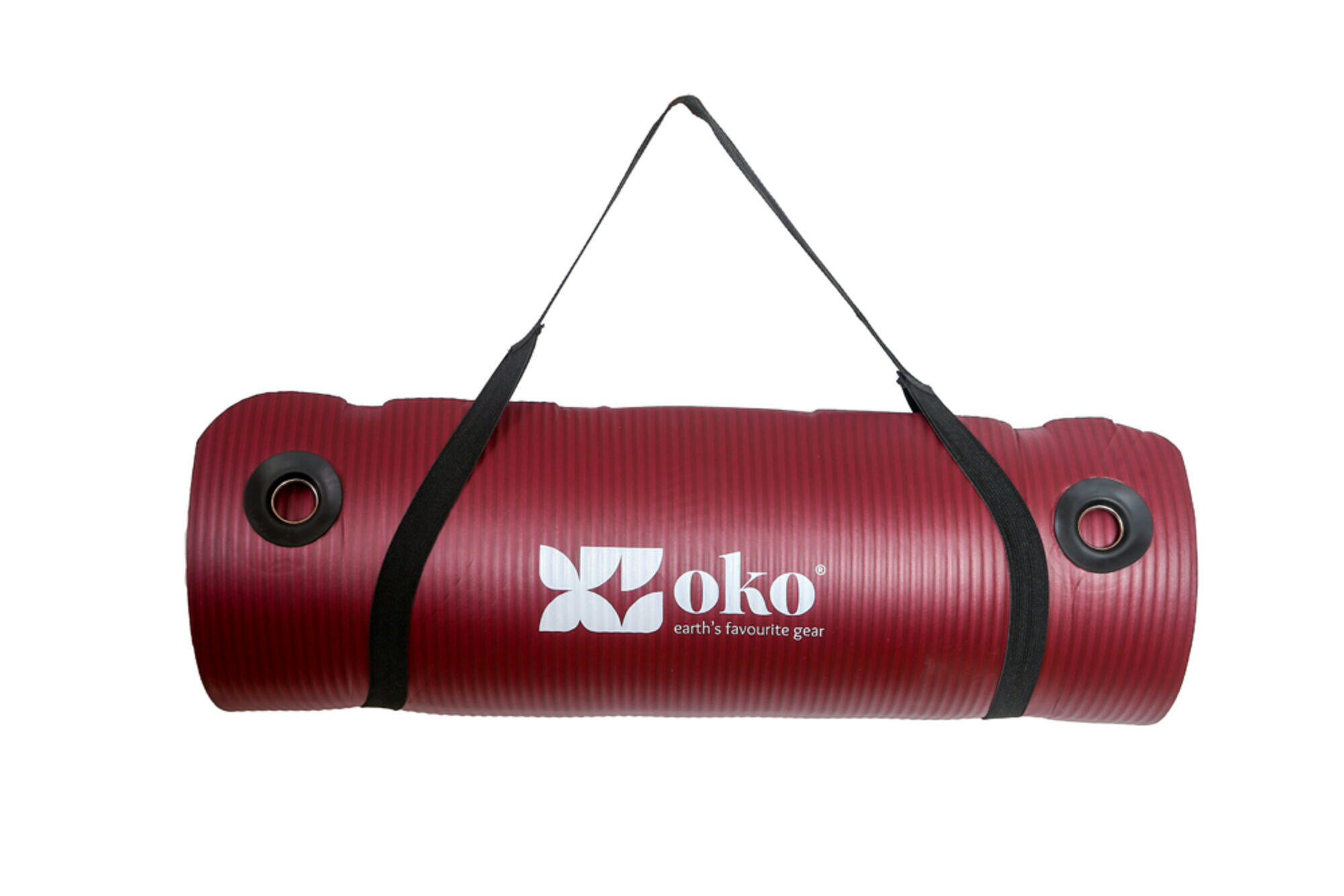 Esterilla de yoga ecológica (con ojales) - 1,5 cm de grosor 3/7