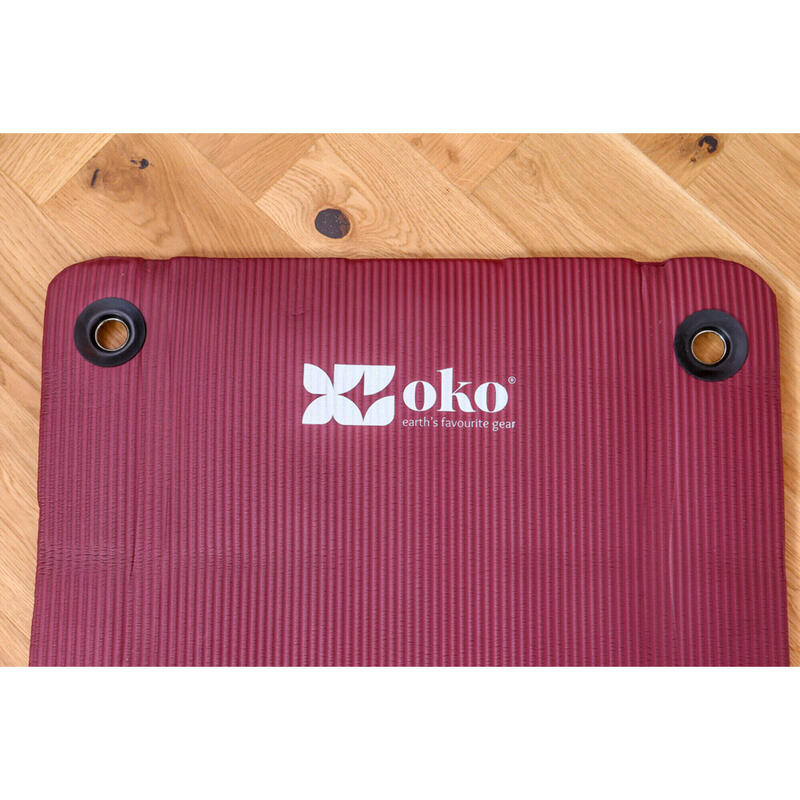 Umweltfreundliche Yogamatte (mit Ösen) - 1.5cm dick