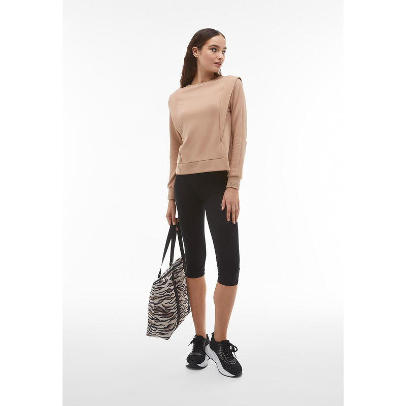 Leggings in heavy jersey con vita regular e lunghezza corsaro