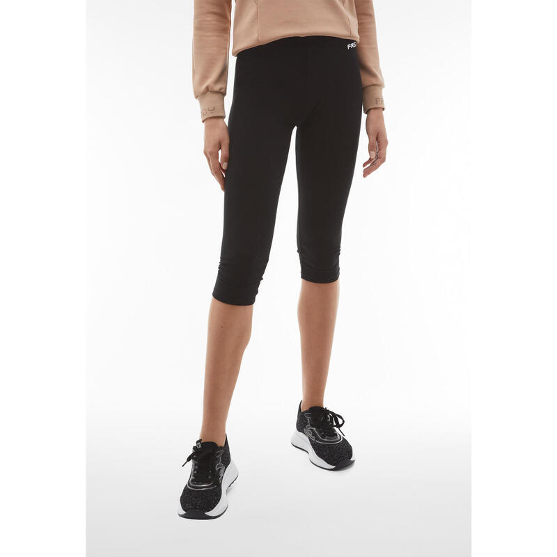 Leggings in heavy jersey con vita regular e lunghezza corsaro