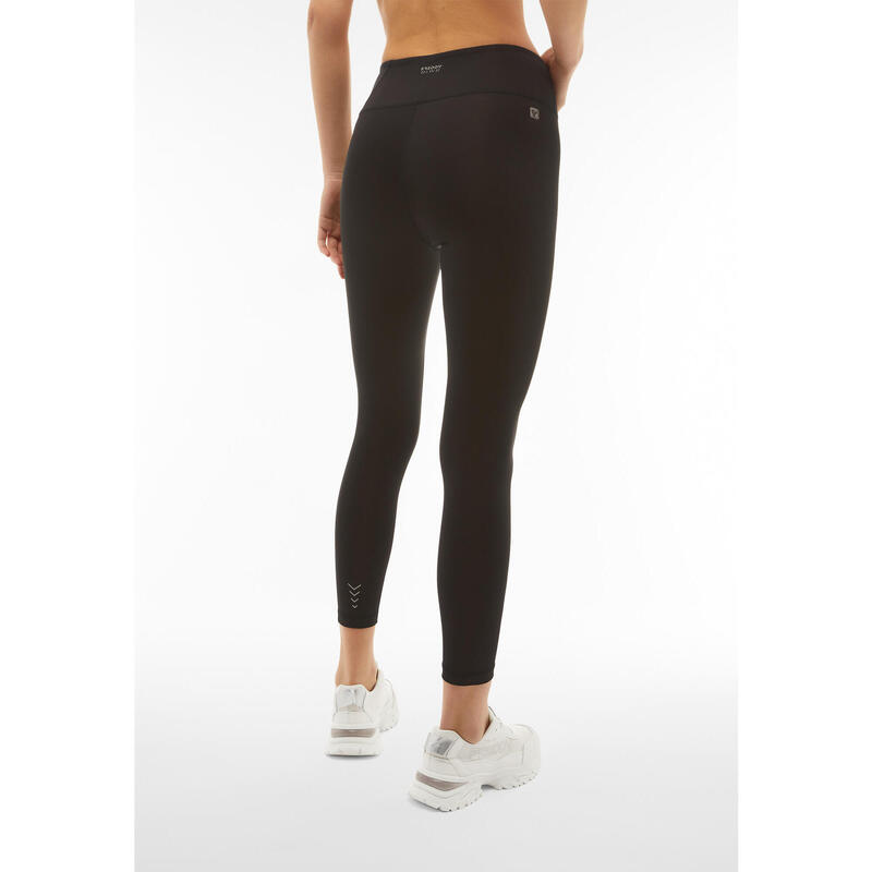 Legging 7/8 taille super haute avec bandes le long des jambes