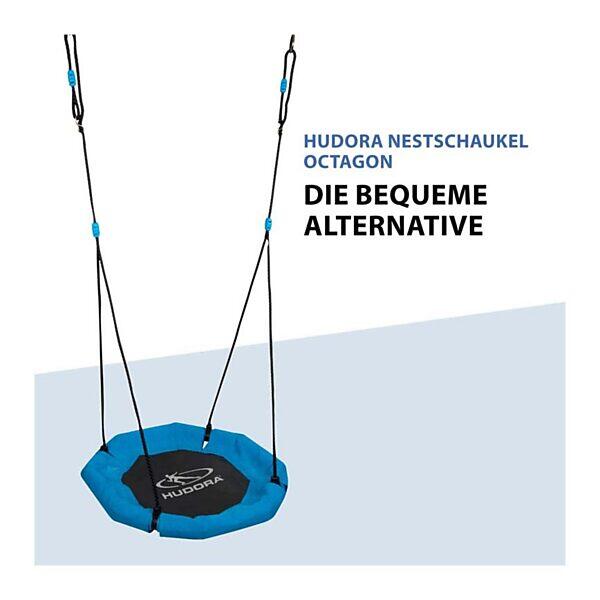 Balançoire nid Hudora Octogone bleu ciel Ø70 cm 3/7