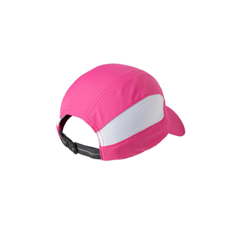 UV MESH UNISEX RUNNING CAP - FLAMINGO/WHITE