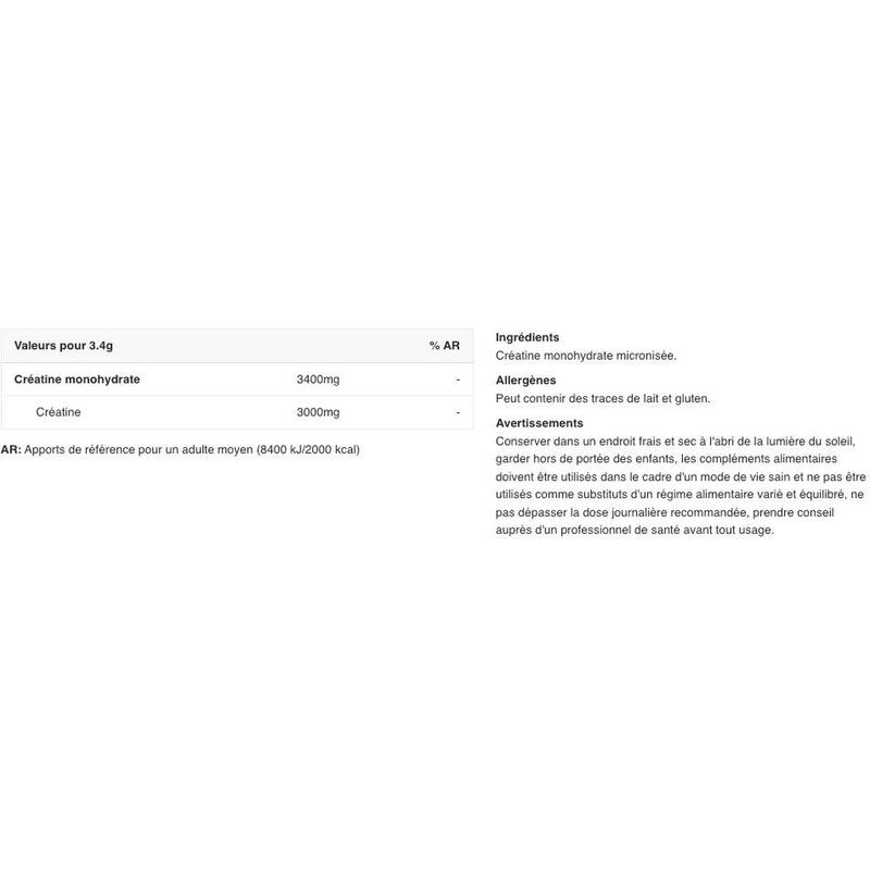 Créatine monohydrate - Creatine COR-Performance - Saveur neutre 306g