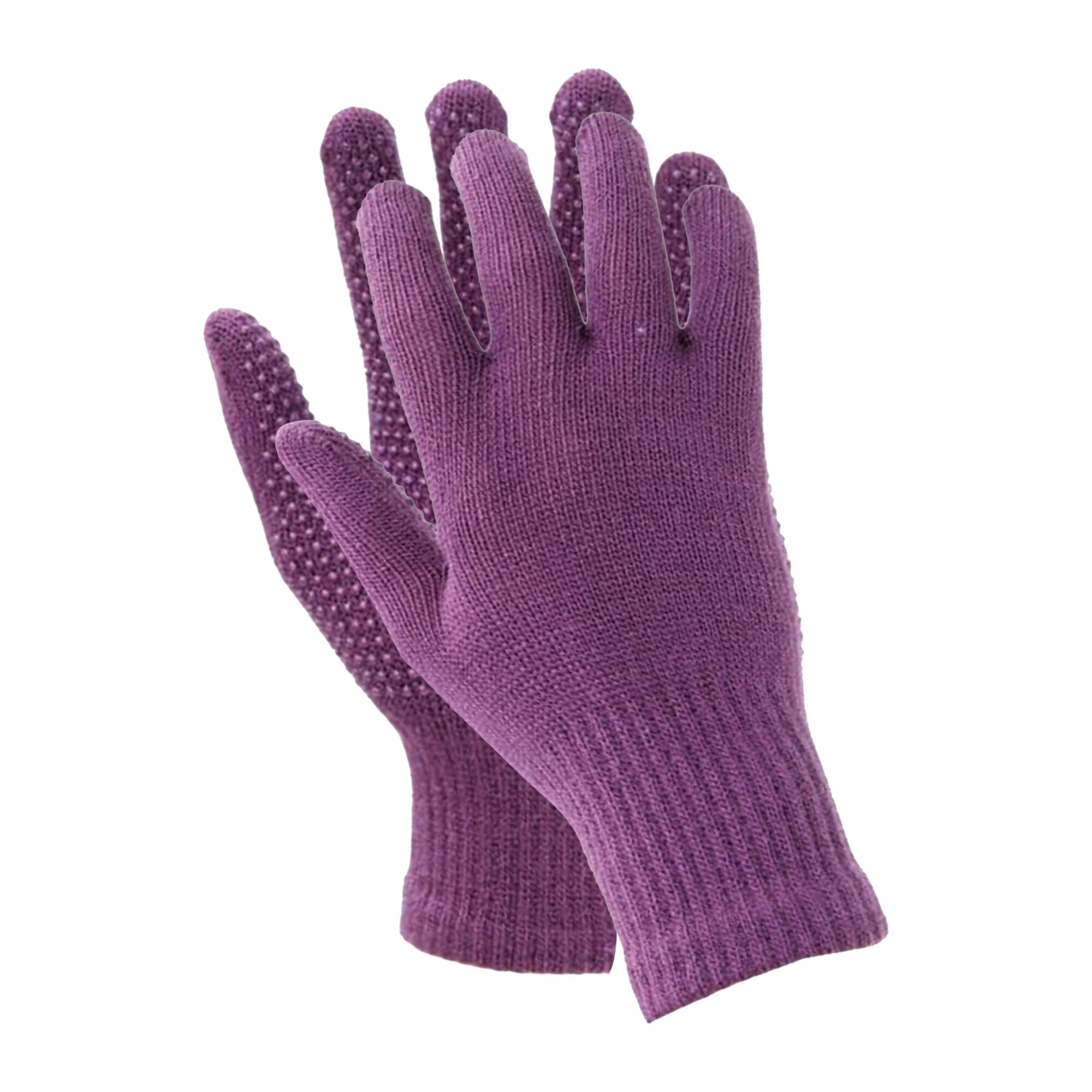 Bambini Guanti Da Equitazione Shires Suregrip Viola 3/3