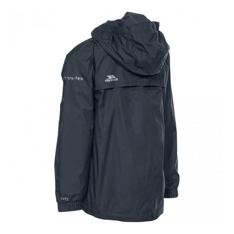 Qikpac Veste imperméable repliable Enfant unisexe (Gris)