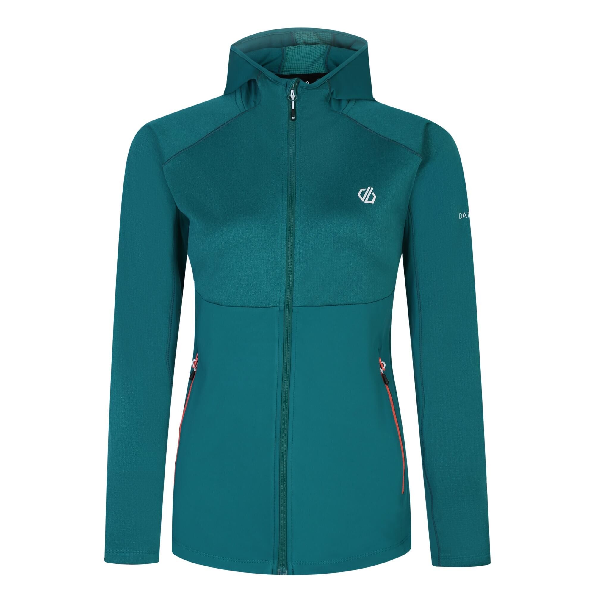 DARE 2B Womens/Ladies Convey II Hooded Core Stretch Midlayer (Fortune Green)