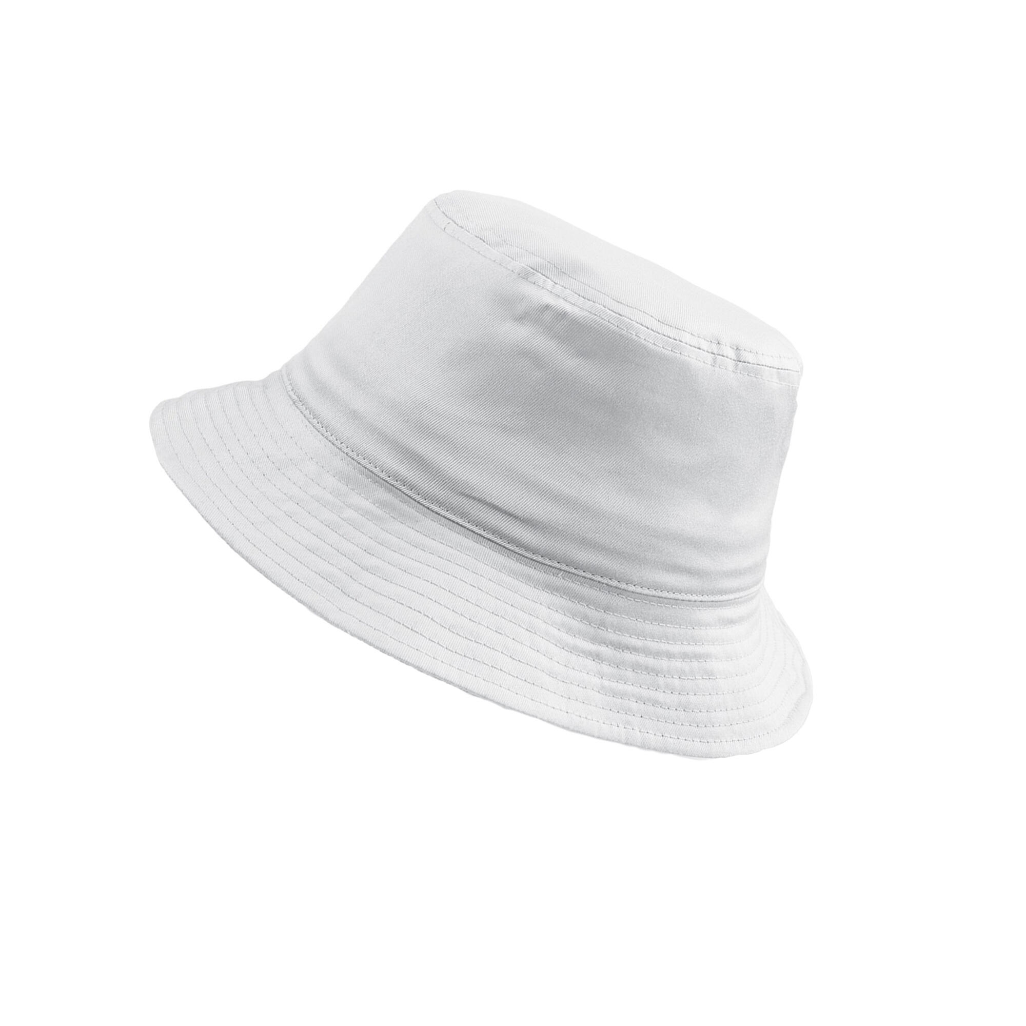 Cotton Bucket Hat (White) 3/3
