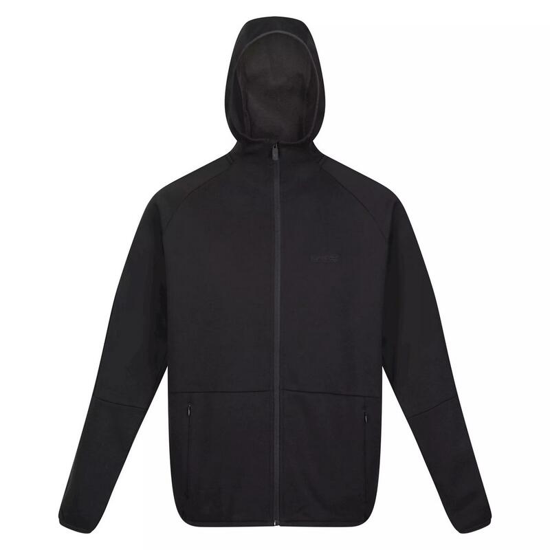 Felpa Con Cappuccio E Zip Intera Uomo Regatta Glenton Nero