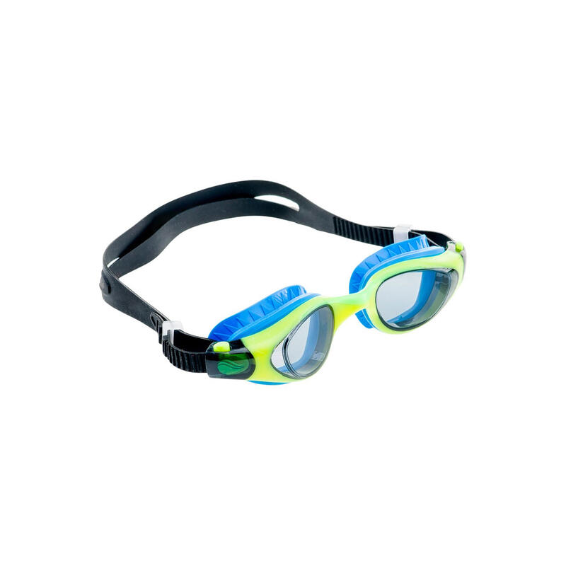 Óculos de natação unissexo adulto Buzzard Preto/Azul/Amarelo Verde/Fumo