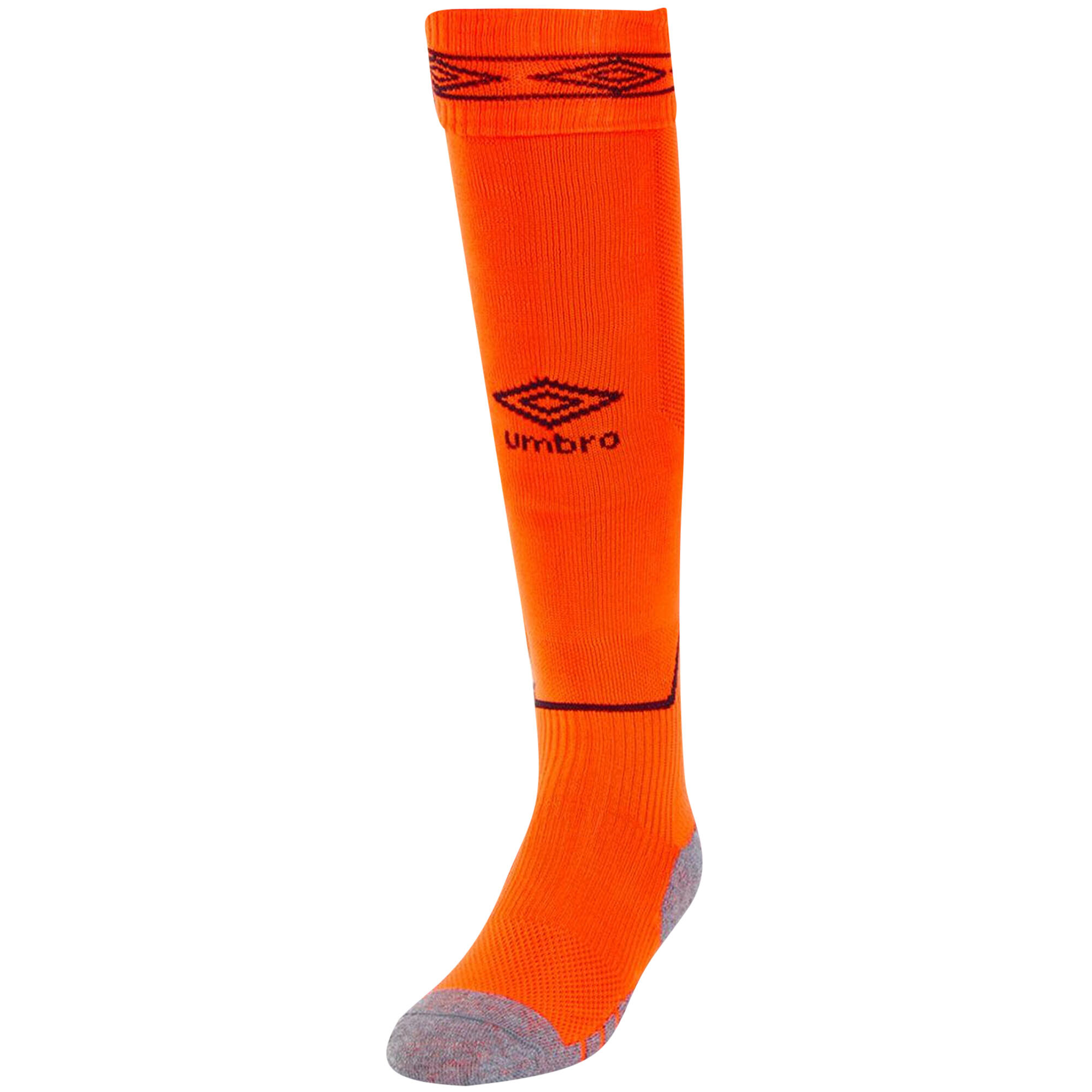 UMBRO Diamond Football Socks (Shocking Orange/Black)