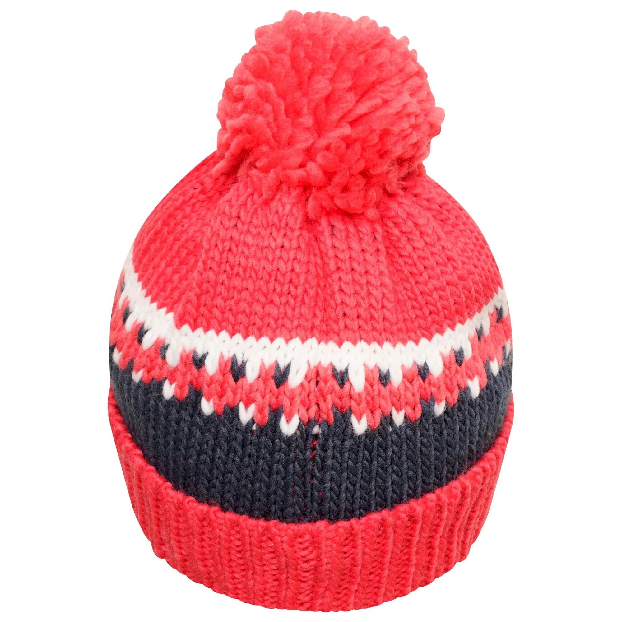 Childrens/Kids Boffin II Bobble Beanie (Virtual Pink/Geranium) 2/4