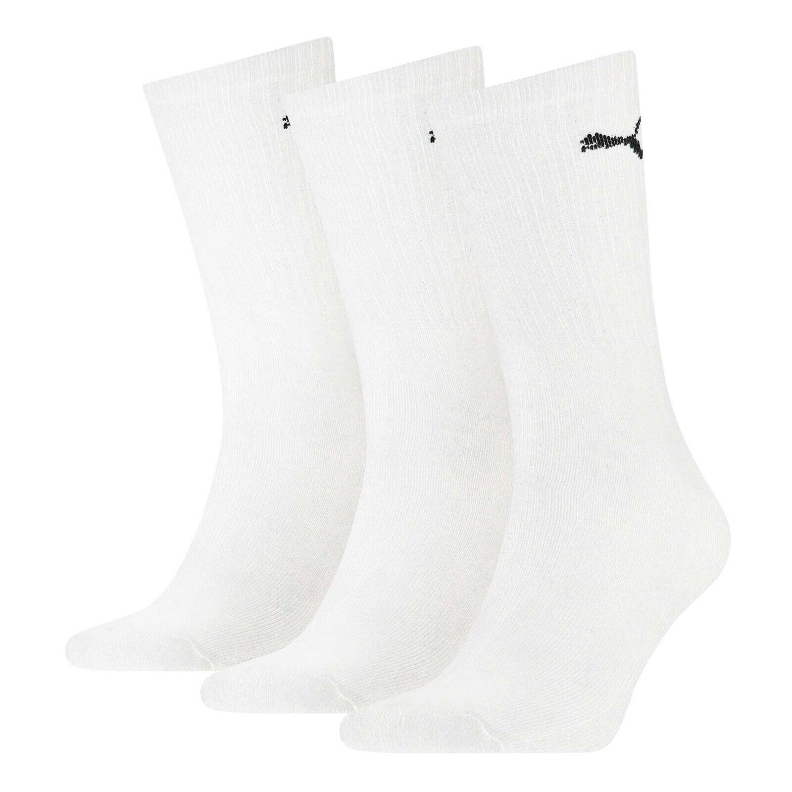 Unisex Sportsocken für Erwachsene, 3erPack Damen und Herren Weiß 2/3