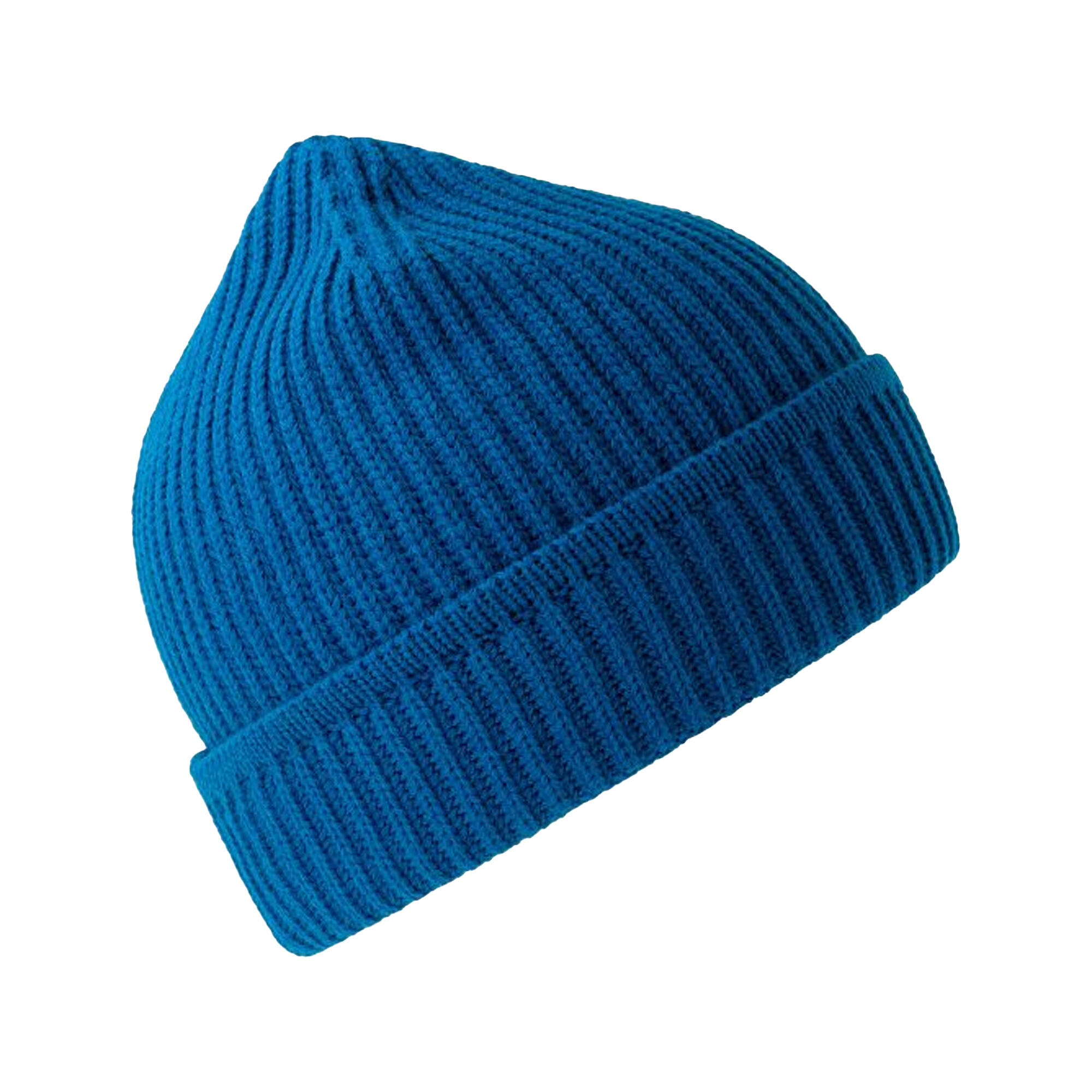 Unisex Adult Maple Ribbed Recycled Beanie (Royal Blue) 3/3