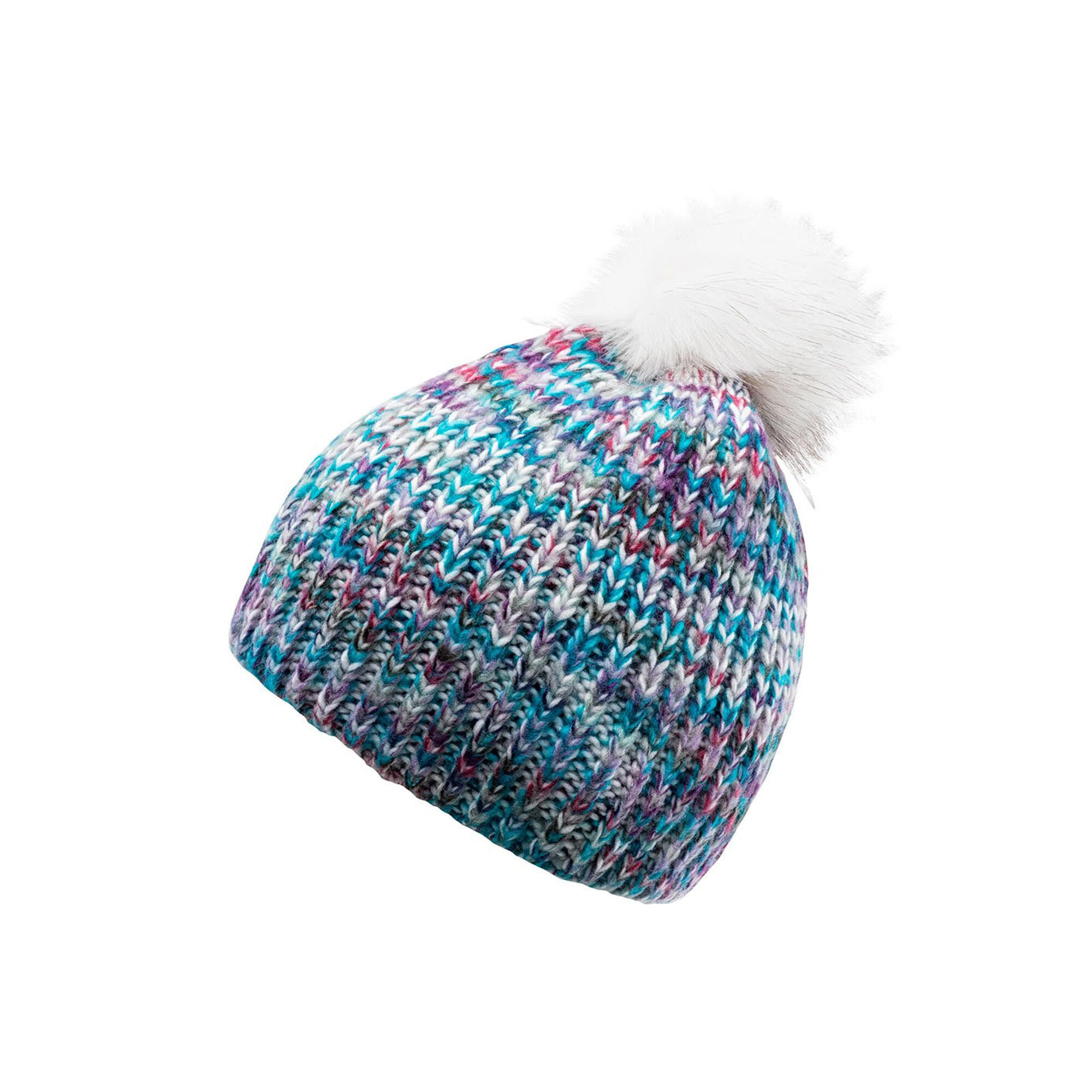 Dames Lady Vikna Wintermuts (Wit/Blauw/Sangria gemêleerd) 3/3