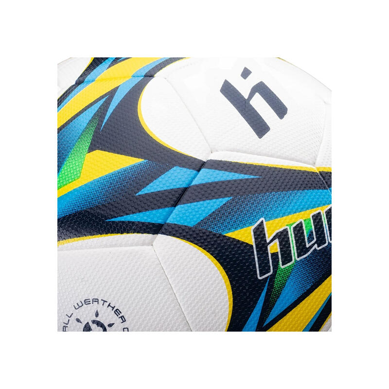 Ballon de foot FLAYER (Blanc / Jaune / Bleu)