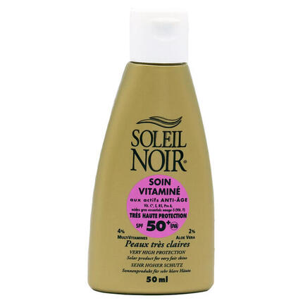 Crèmes Solaires SOLEIL NOIR Soin vitaminé 50ml IP50+