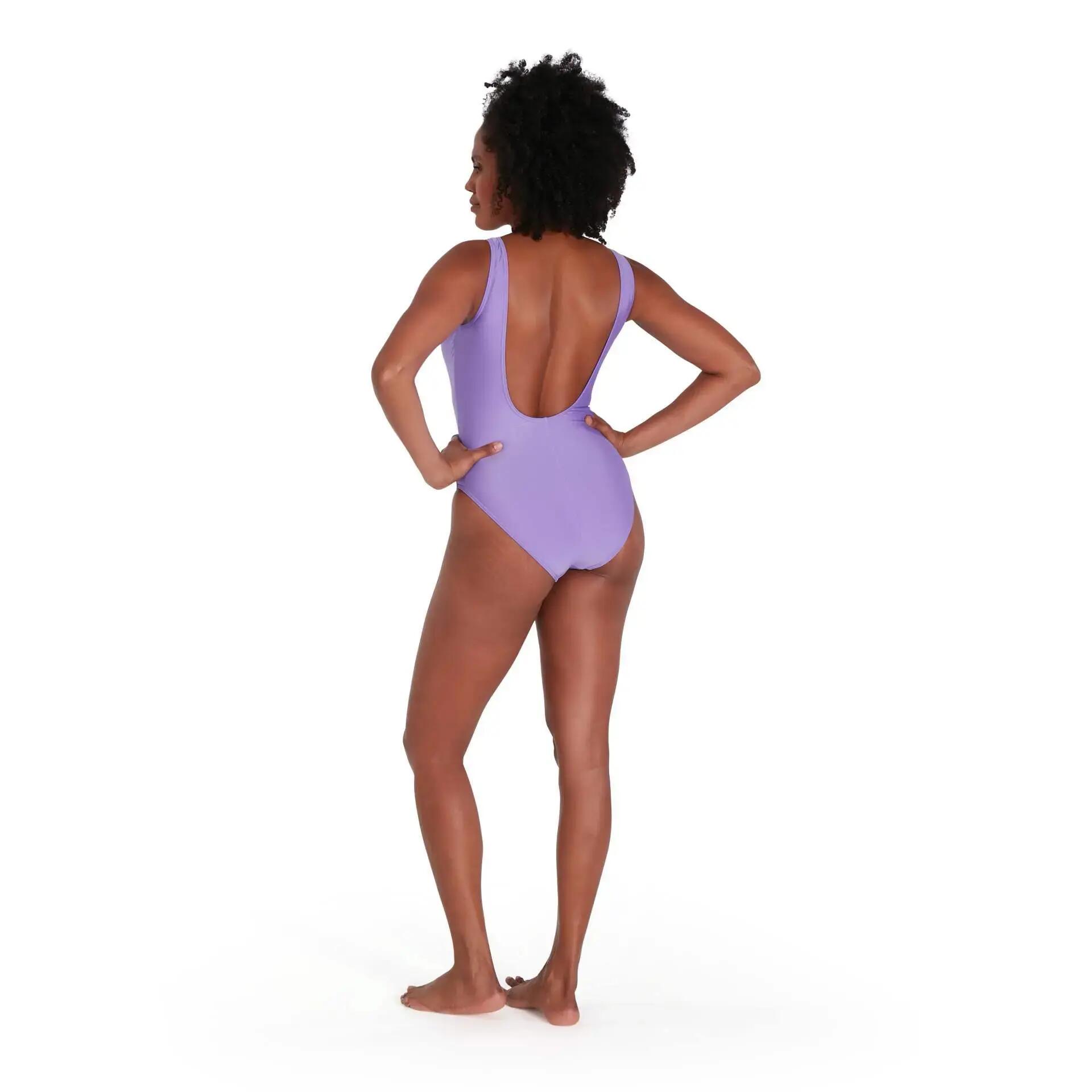Maillot de bain une pièce Speedo Logo Deep U-Back pour femmes 3/6