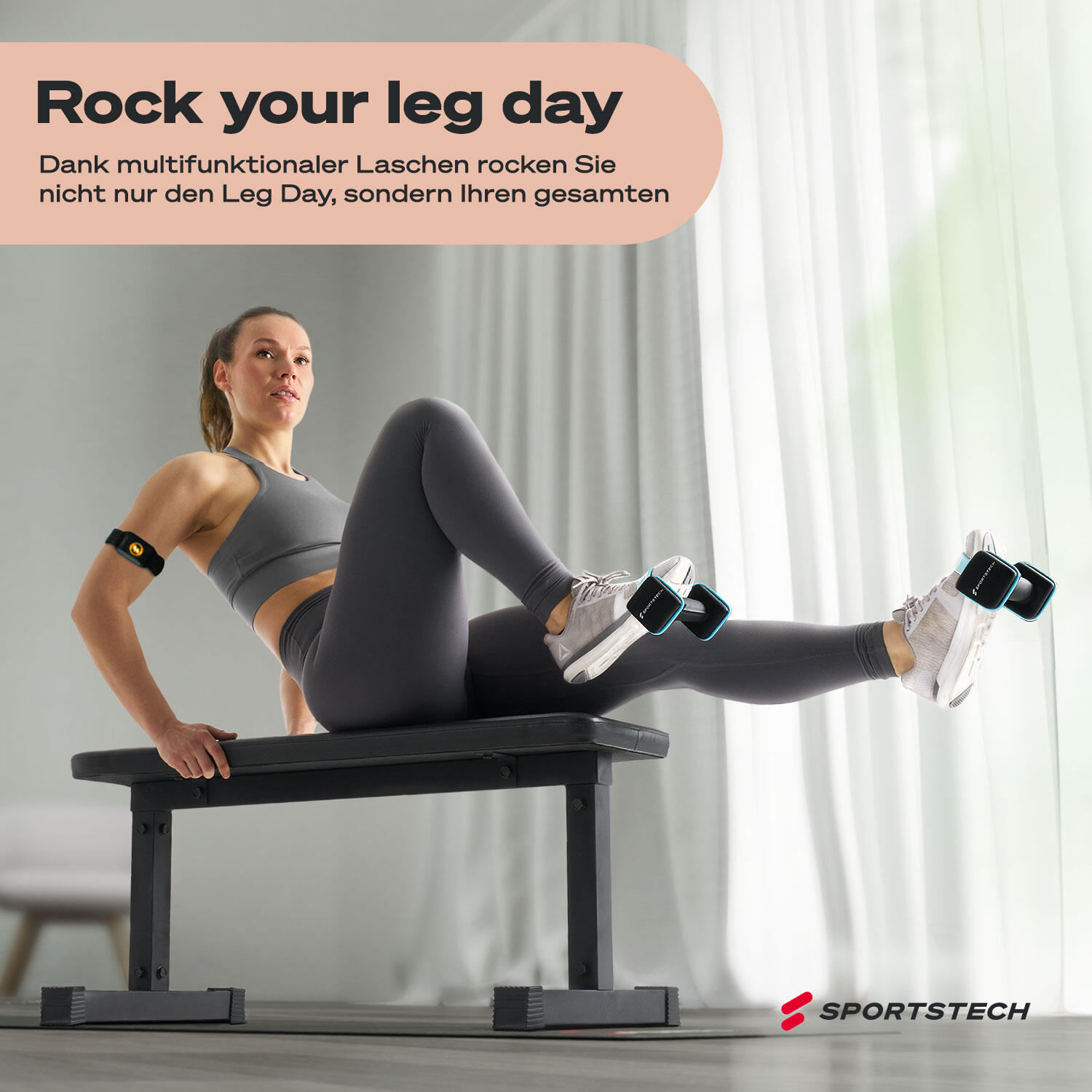 Sportstech AH100 Hantel | Multifunktion Laschen | Anti-Roll 6/8