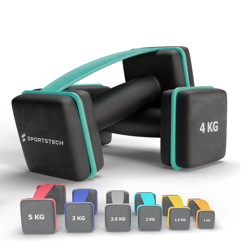 Sportstech Dumbbell AH100, Sportstech Hanteln mit Schlaufe