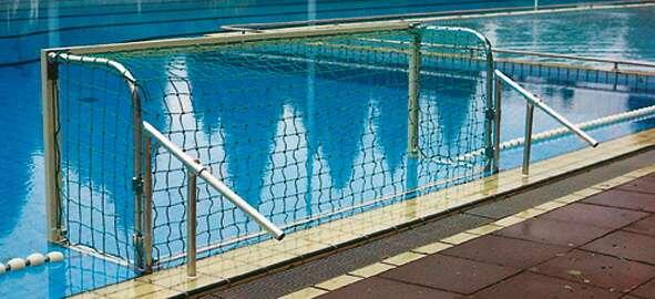 Para czarnych siatek na bramki do water polo