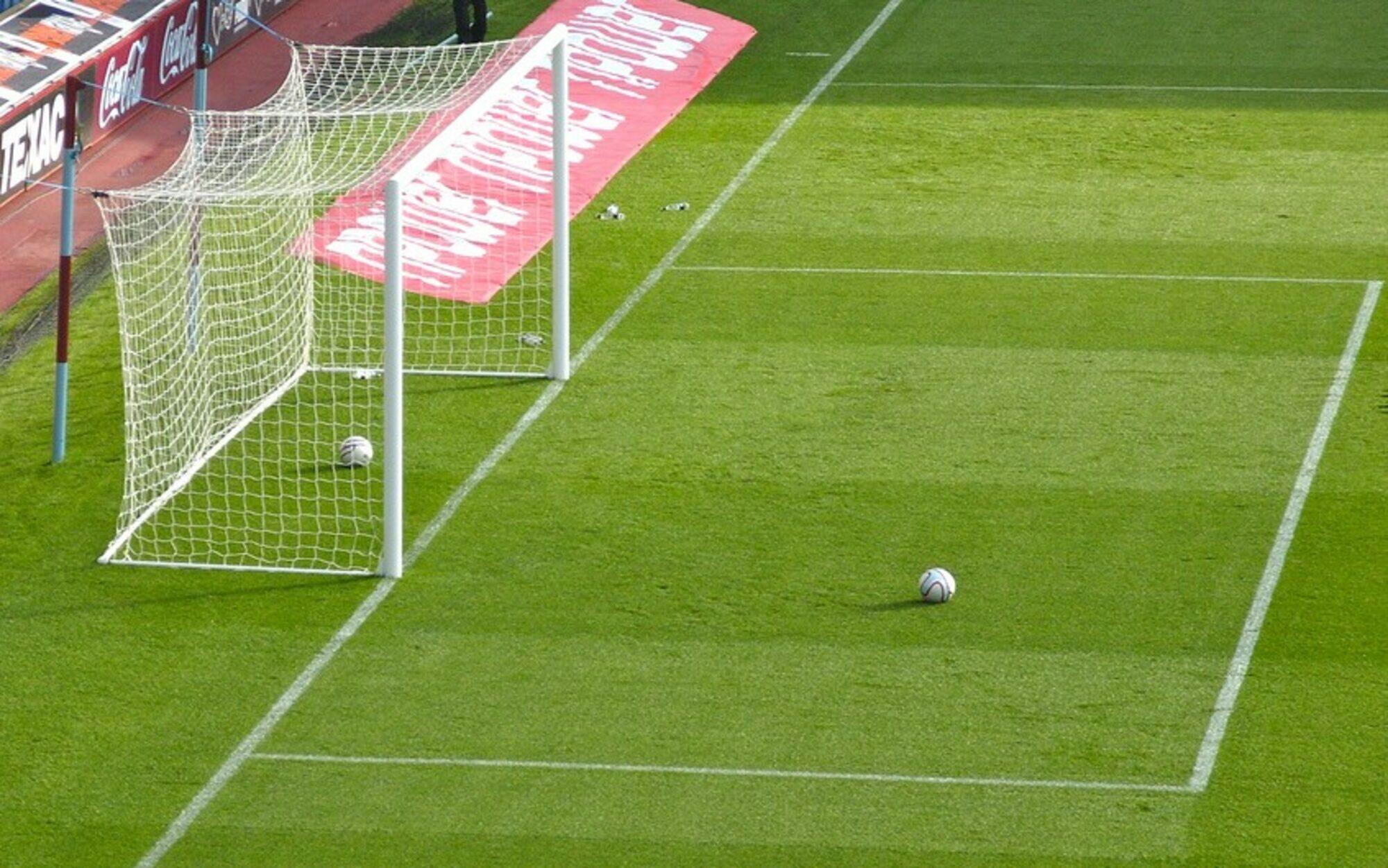 Rede de futebol de 11 4 mm - azul - para baliza 7,32 x 2,44 x 2 x 2 m