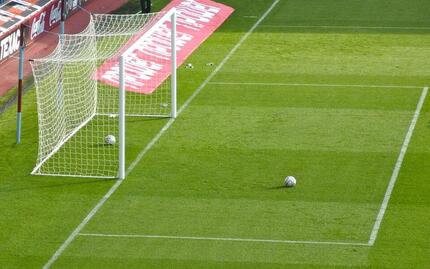 11-kant voetbalnet 4mm - Blauw- Voor doel 7,32 x 2,44 x 2 x 2 m