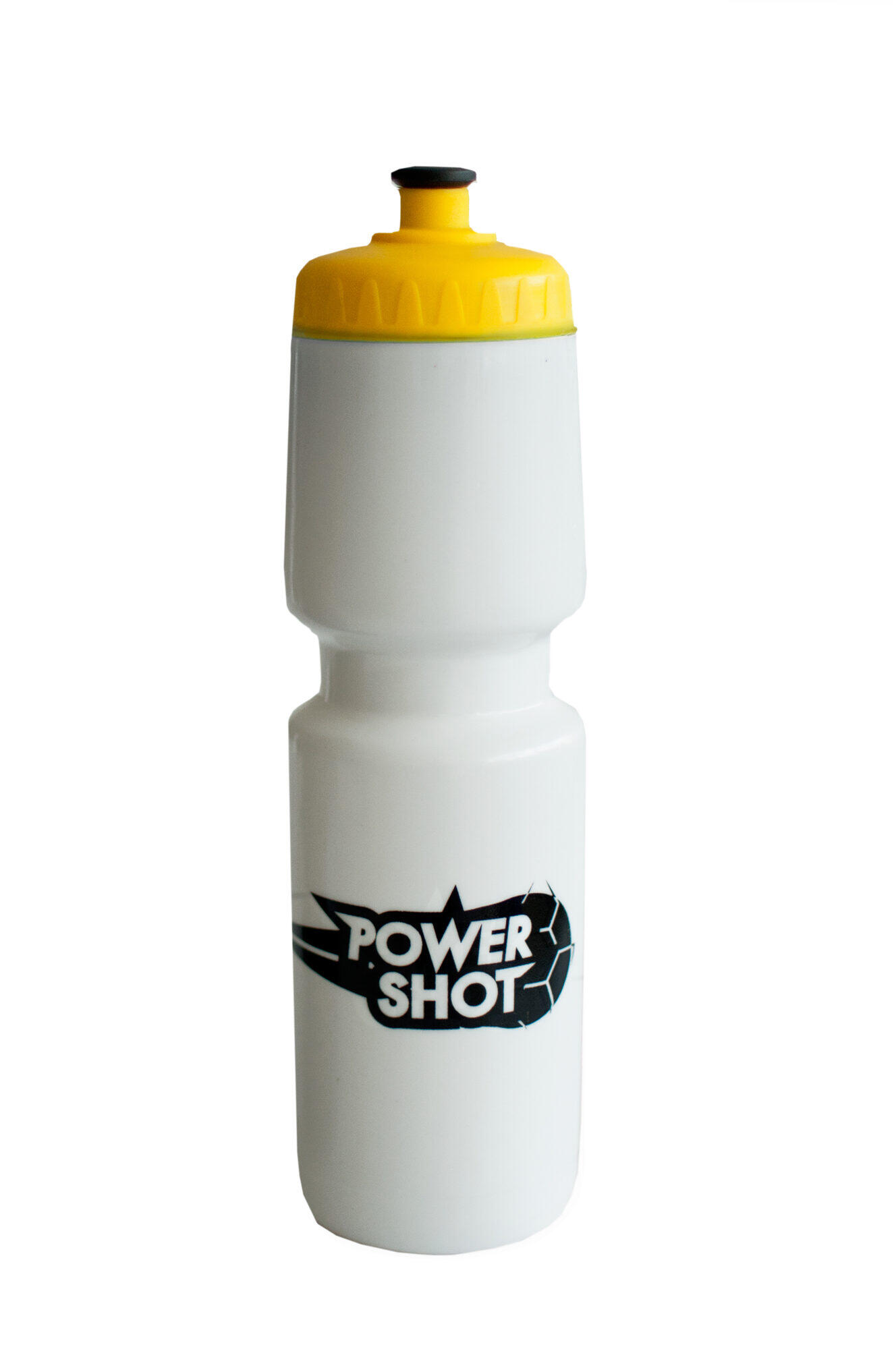 POWER SHOT Set van 5 waterflessen - Zwart/Geel