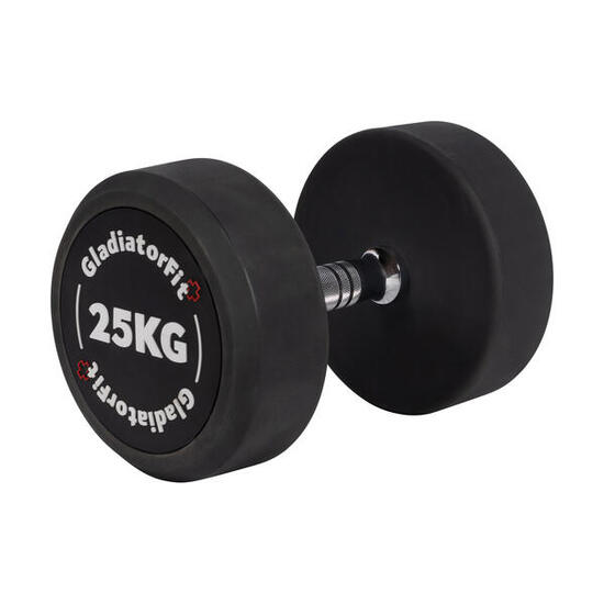 Haltère rond en caoutchouc GladiatorFit
