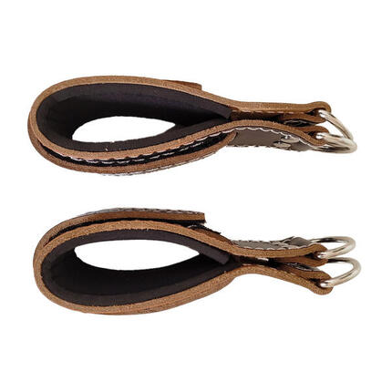 Sangles de tirage pour cheville en cuir + mousqueton GladiatorFit (lot de 2)