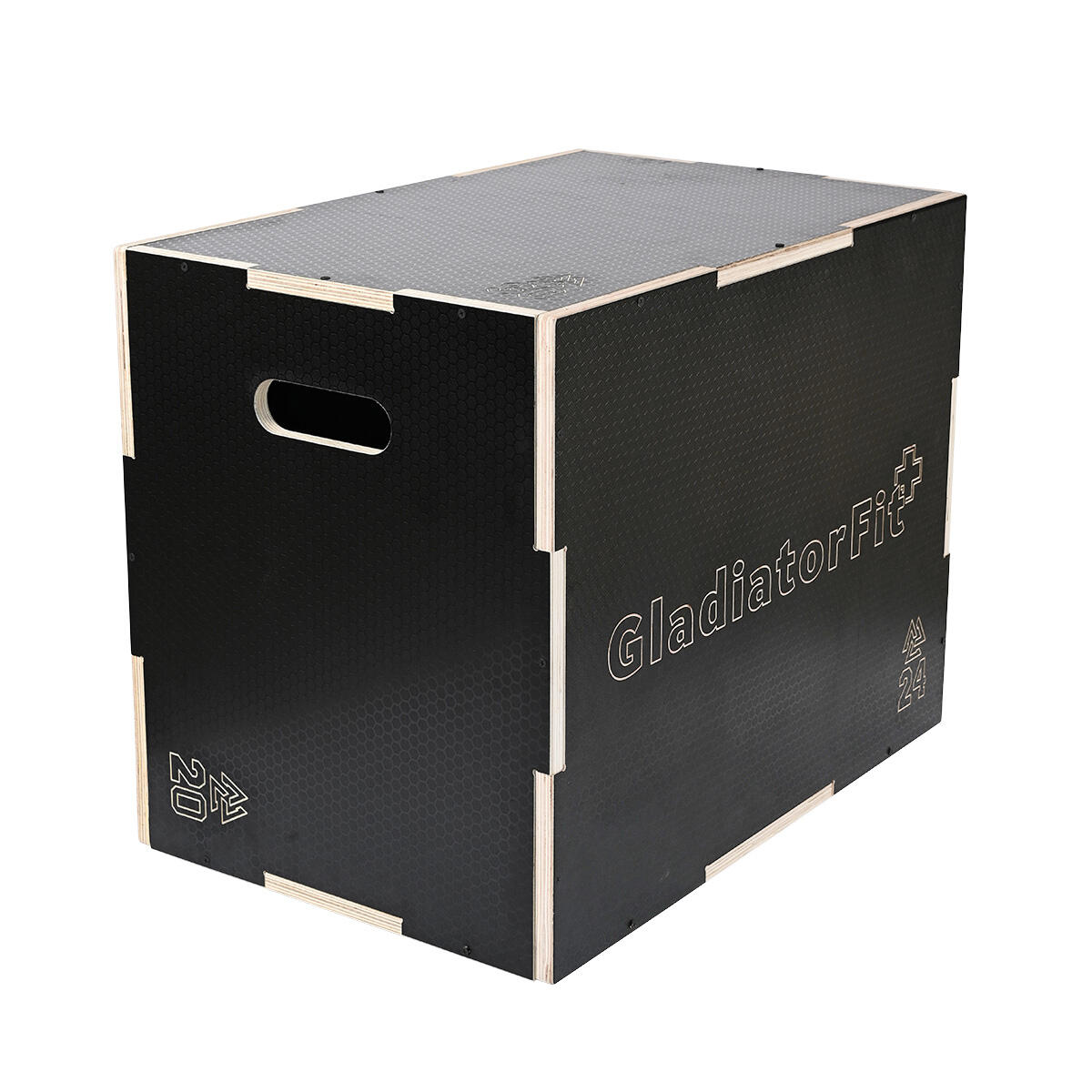 GLADIATORFIT Plyobox wooden jumping black 3 in 1