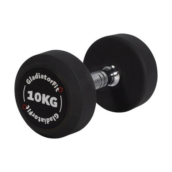 Haltère rond en caoutchouc GladiatorFit