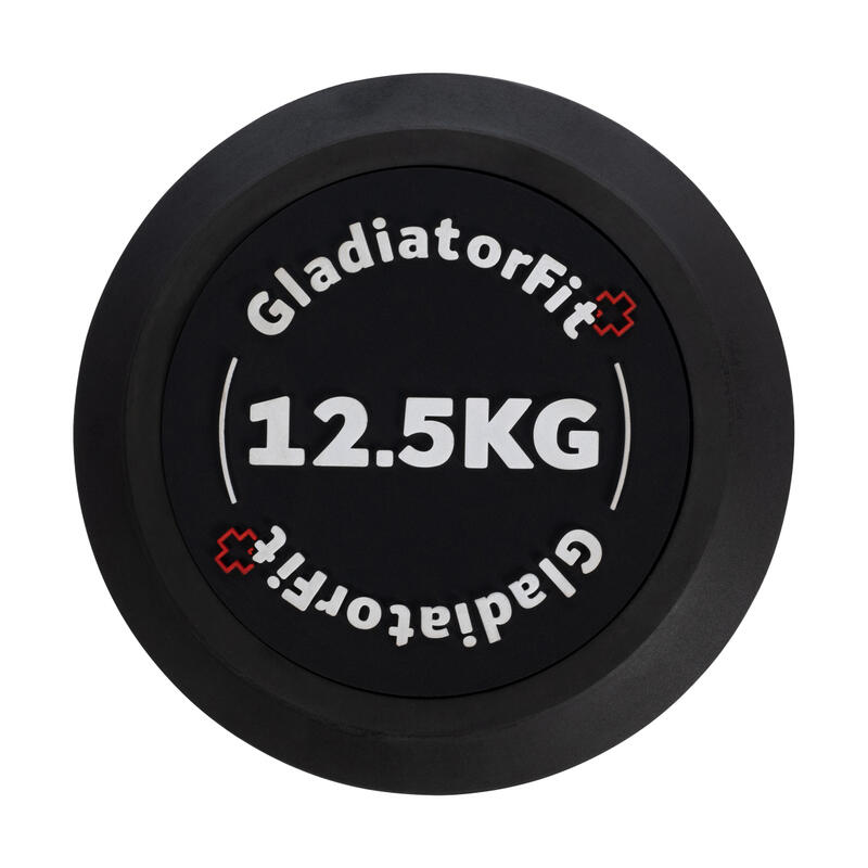 Haltère GladiatorFit caoutchouté 2