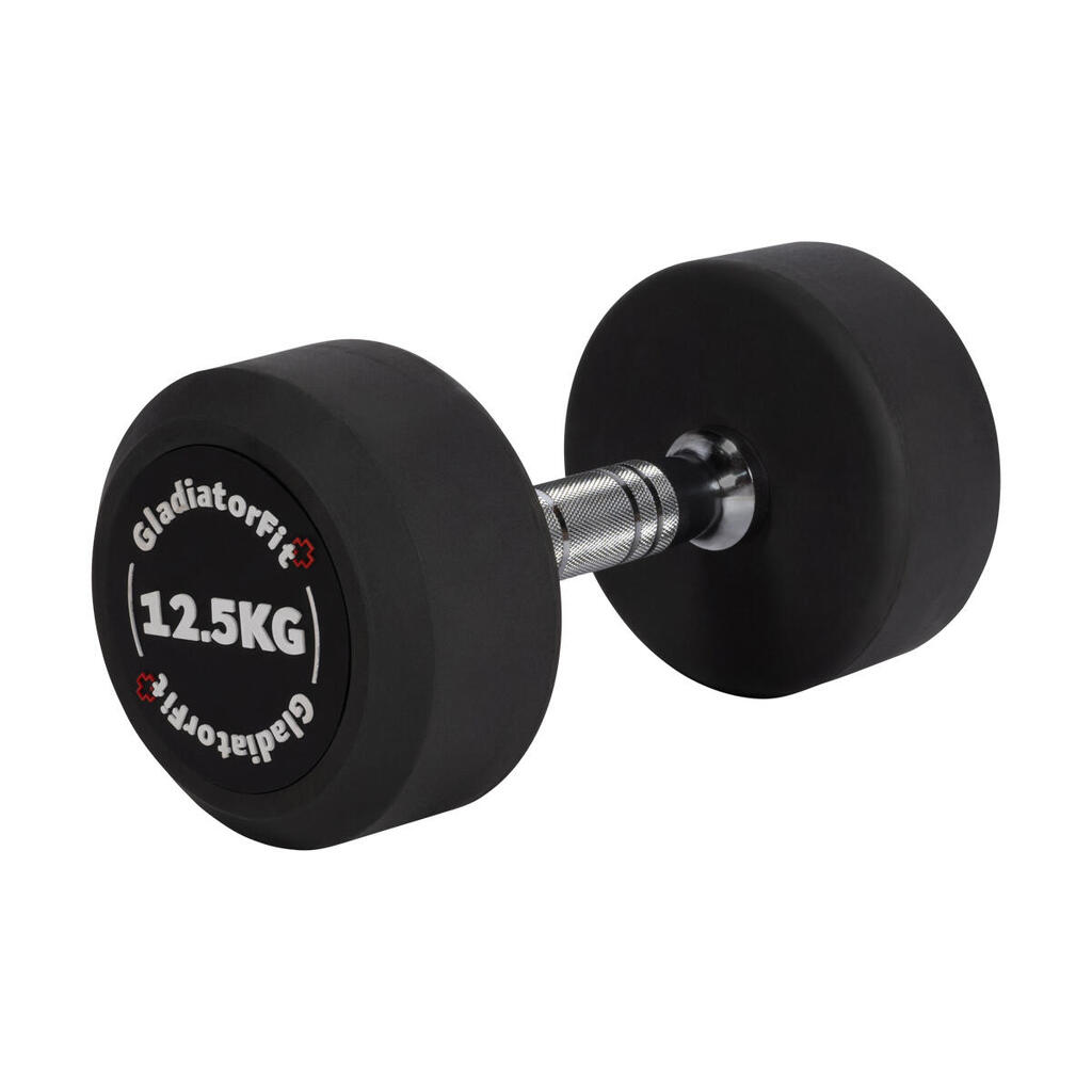 GladiatorFit round rubber dumbbell
