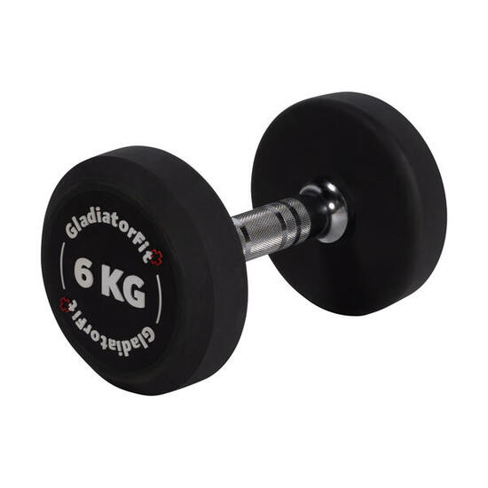 Haltère rond en caoutchouc GladiatorFit